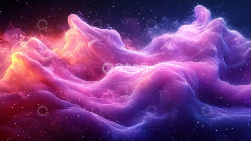 高清大图下载【趣麦麦图】粉紫心跳数字艺术1