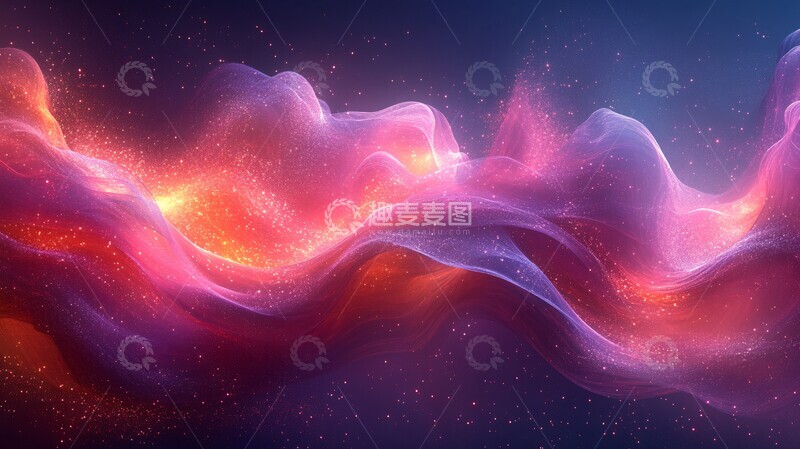 高清大图下载【趣麦麦图】粉紫心跳数字艺术