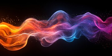 彩色波浪线彩色波浪线条