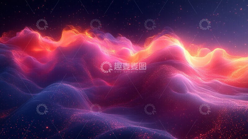 高清大图下载【趣麦麦图】粉紫心跳数字艺术2