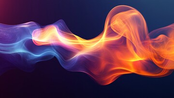 彩色波浪烟雾背景