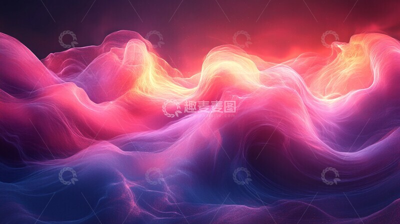 高清大图下载【趣麦麦图】粉紫心跳数字艺术3