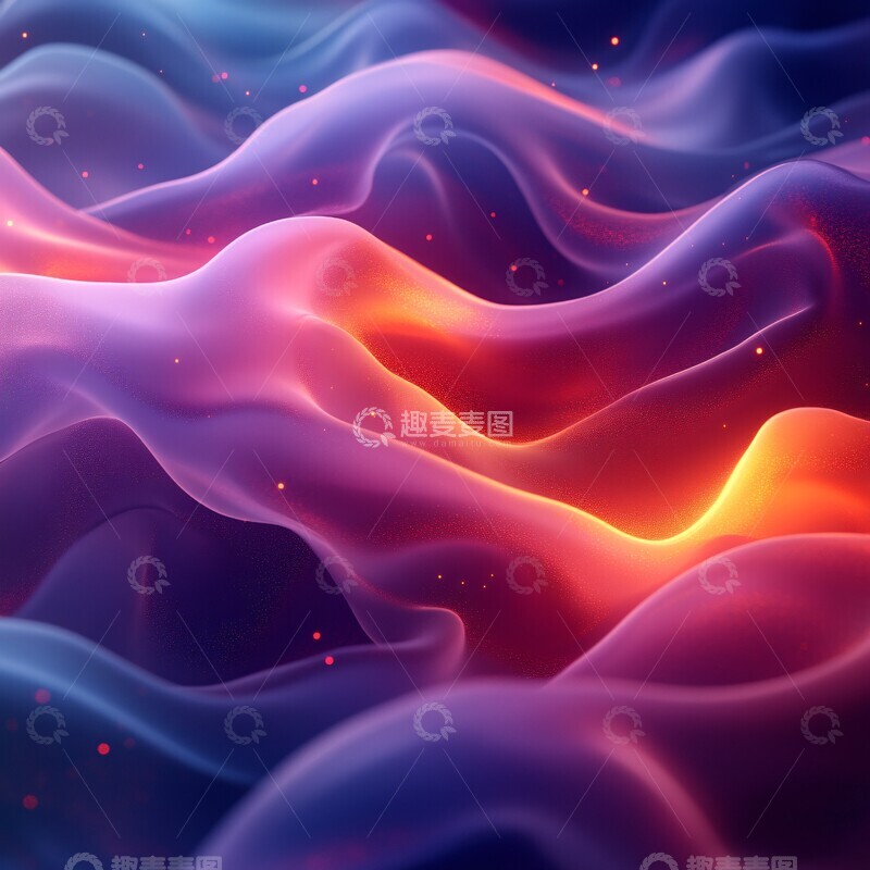 高清大图下载【趣麦麦图】流光渐变背景3