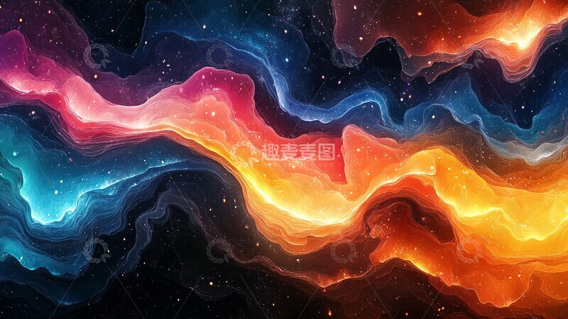 高清大图下载【趣麦麦图】-神秘梦境抽象画