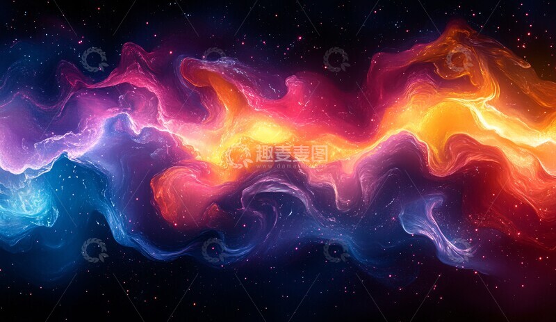 高清大图下载【趣麦麦图】色彩漩涡背景3