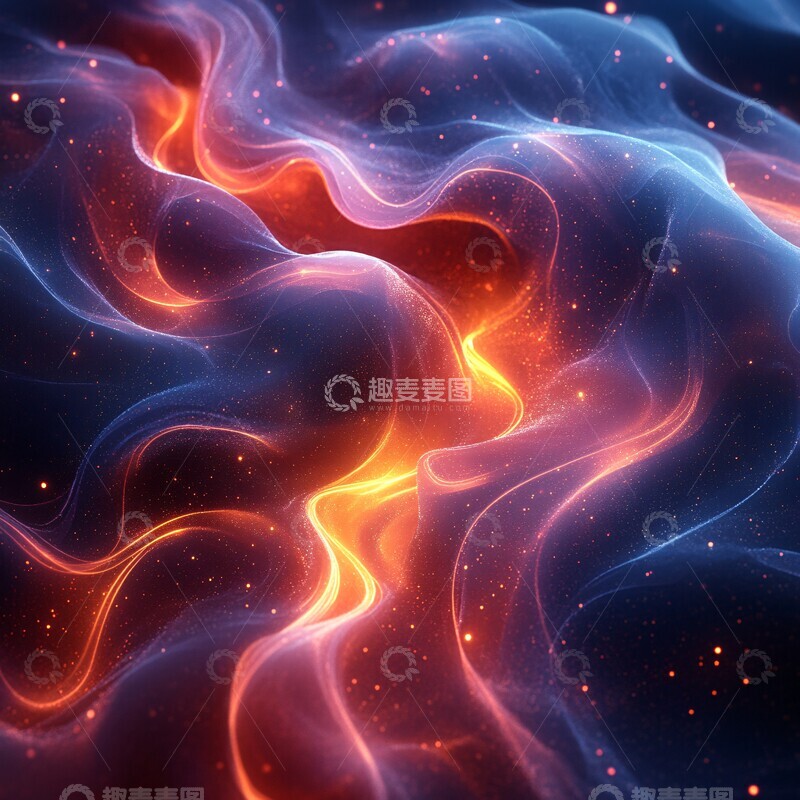 高清大图下载【趣麦麦图】流光渐变背景