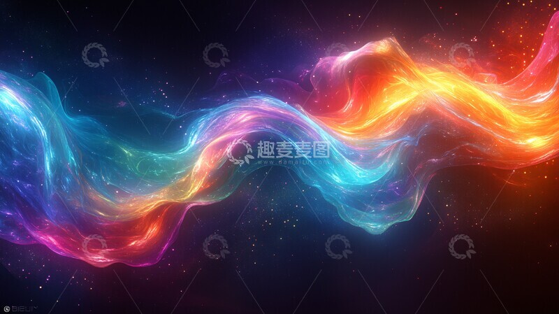 高清大图下载【趣麦麦图】流动荧光带流动荧光荧光绿2