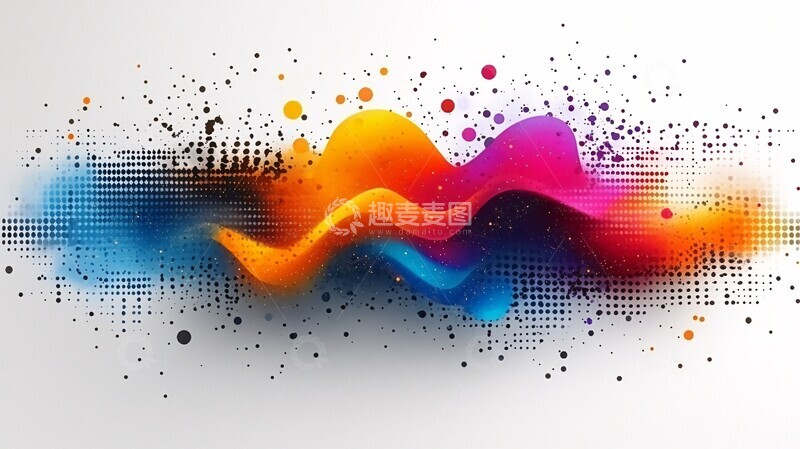 高清大图下载【趣麦麦图】抽象形状设计1