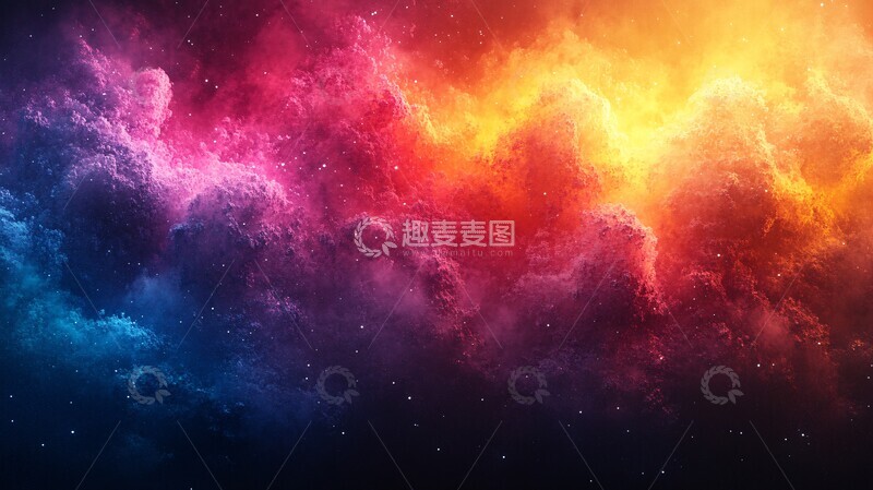 高清大图下载【趣麦麦图】紫青黄渐变纹理