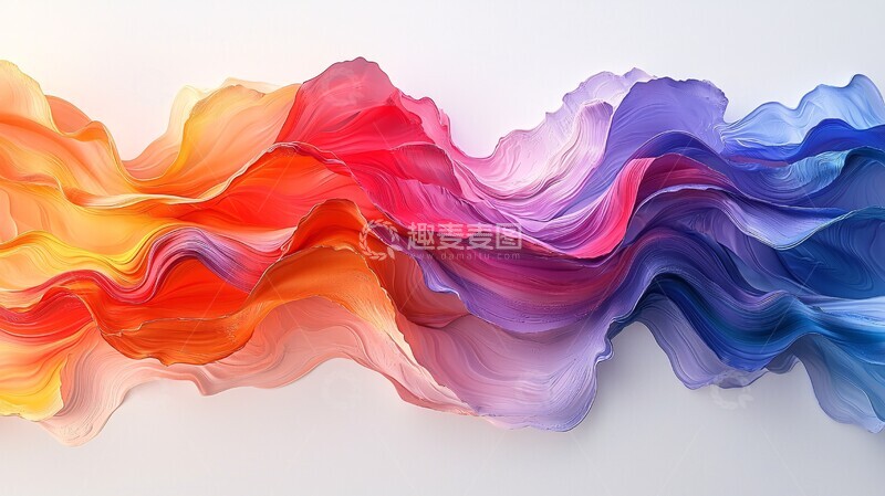 高清大图下载【趣麦麦图】波浪形状抽象设计1