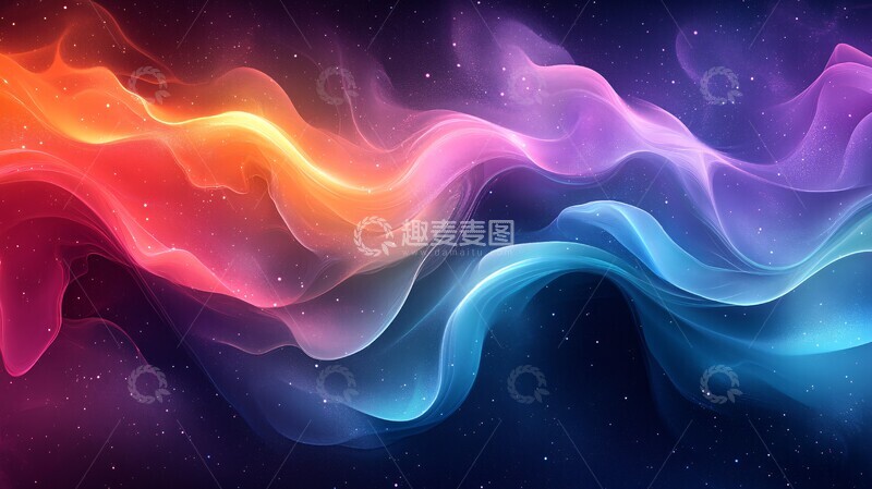 高清大图下载【趣麦麦图】流动荧光带流动荧光荧光绿1