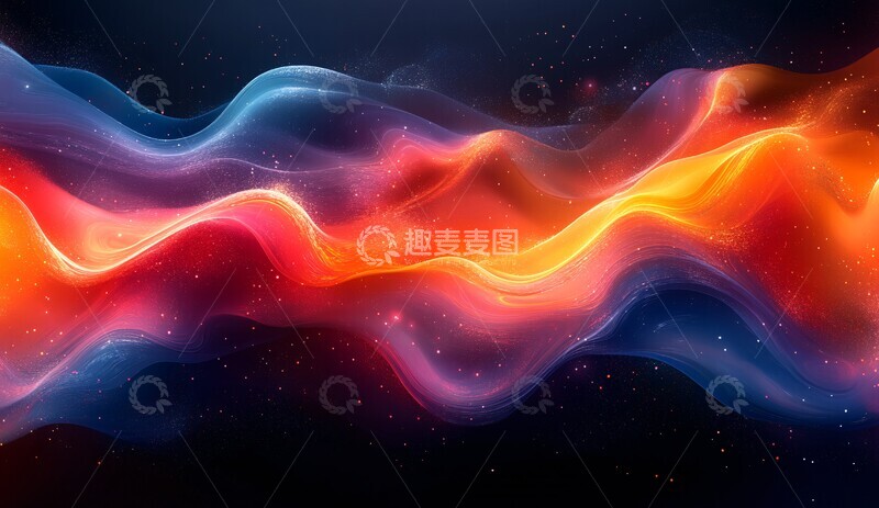 高清大图下载【趣麦麦图】色彩漩涡背景2