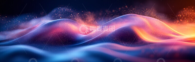 高清大图下载【趣麦麦图】蓝色紫色流动背景3