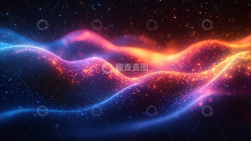 高清大图下载【趣麦麦图】数据流光网络1