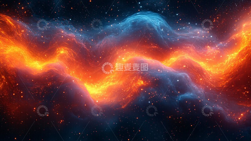 高清大图下载【趣麦麦图】能量波光绘艺术