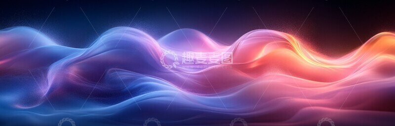 高清大图下载【趣麦麦图】蓝色紫色流动背景