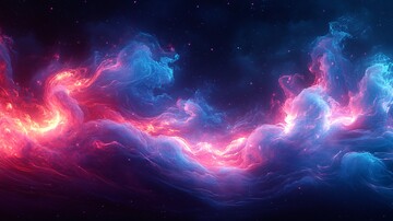 蓝粉光影树形图案1