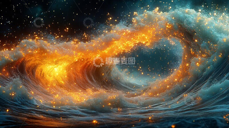 高清大图下载【趣麦麦图】粒子化波粒子能量变换2