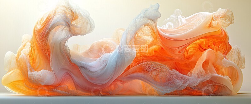 高清大图下载【趣麦麦图】曲线层叠渐变流2