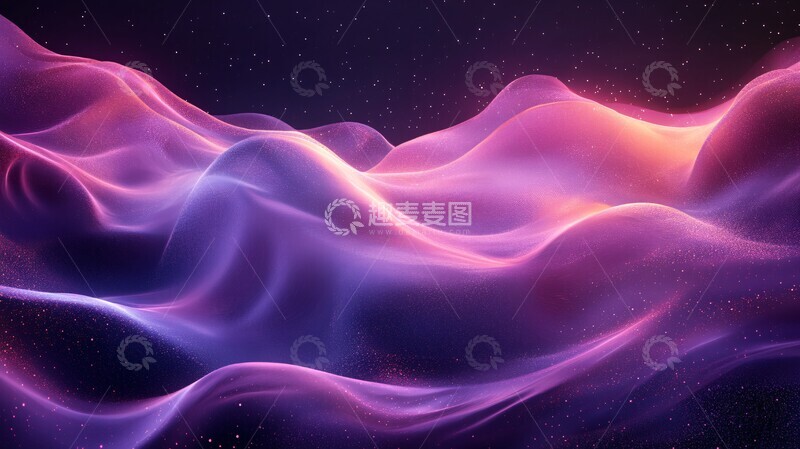高清大图下载【趣麦麦图】紫色波纹动态图2