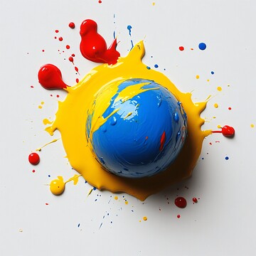 彩弹球涂鸦图案2