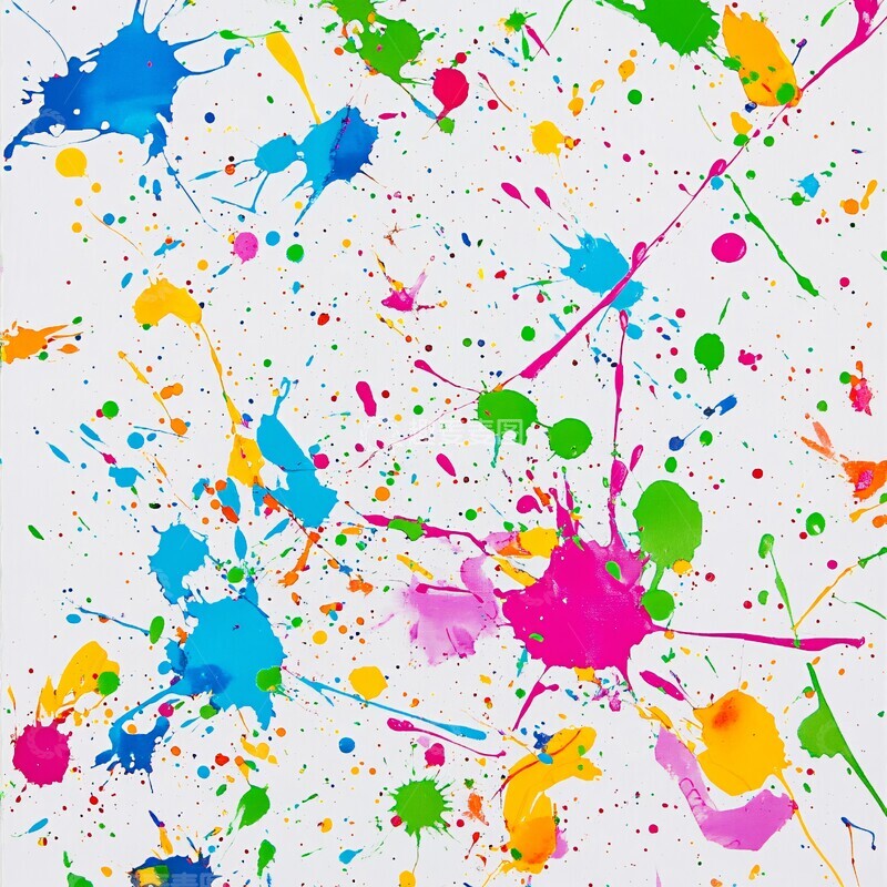 高清大图下载【趣麦麦图】多彩颜料飞溅1