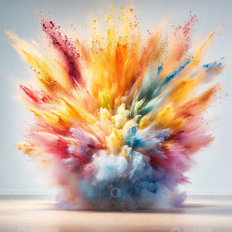 高清大图下载【趣麦麦图】色彩爆炸色彩爆炸液体3