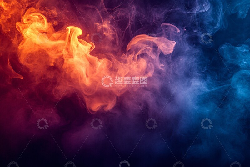 高清大图下载【趣麦麦图】紫色烟雾背景1