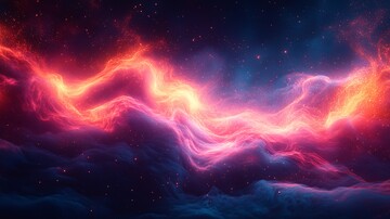 蓝粉光影树形图案