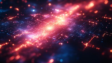 粉蓝科技纹理背景1