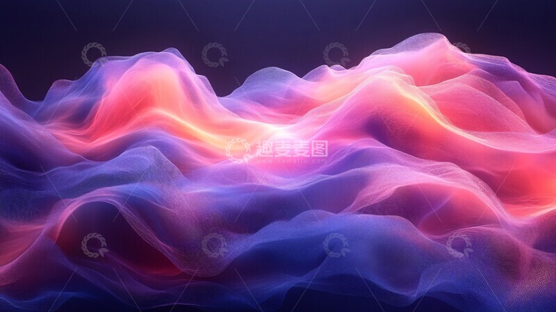 高清大图下载【趣麦麦图】流光网纹渐变1