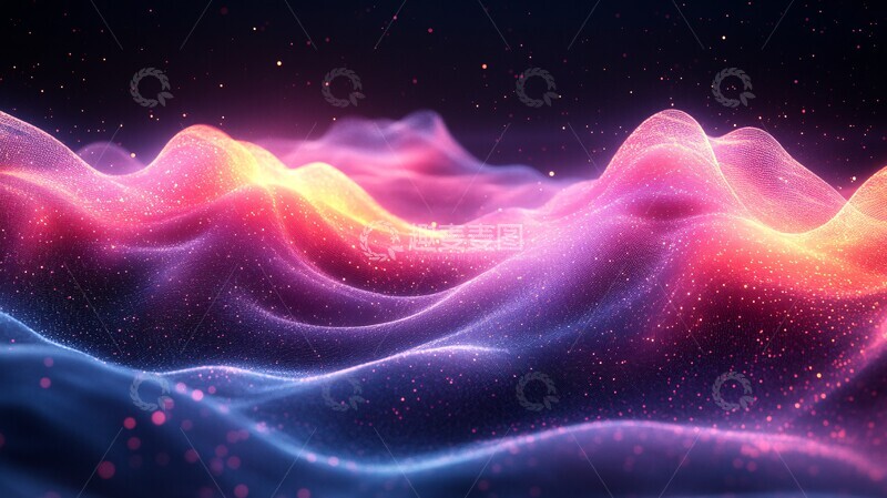 高清大图下载【趣麦麦图】流光网纹渐变3
