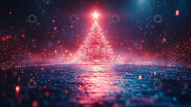 高清大图下载【趣麦麦图】矩阵圣诞树圣诞树矩阵未来3