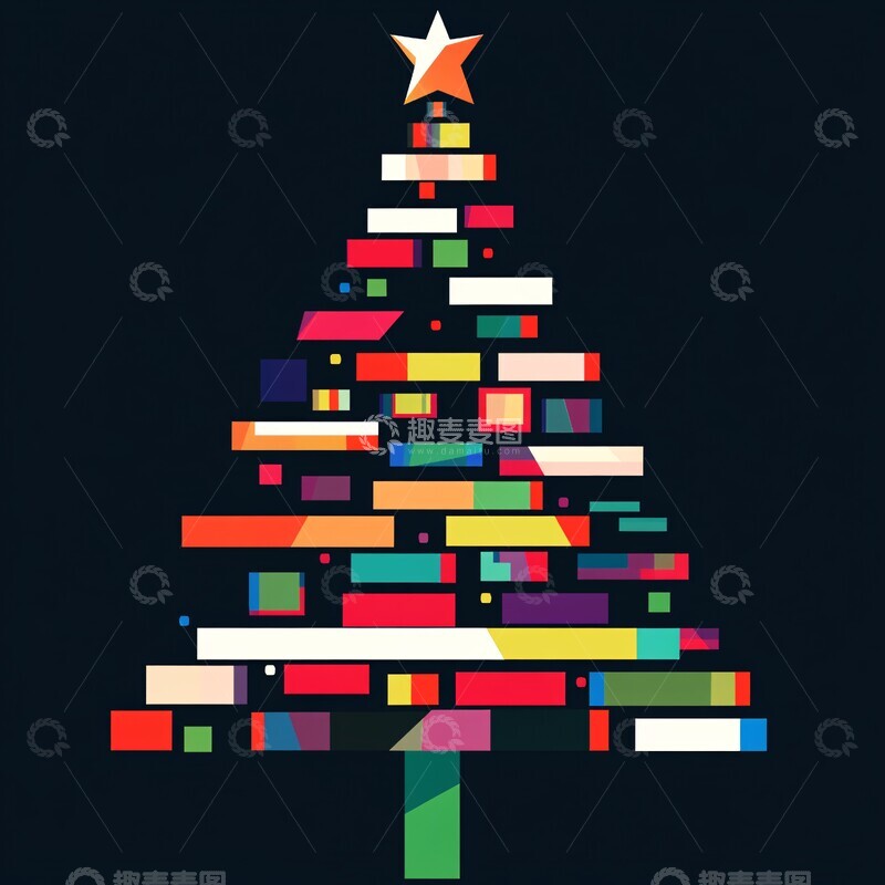 高清大图下载【趣麦麦图】编程产品圣诞树特卖