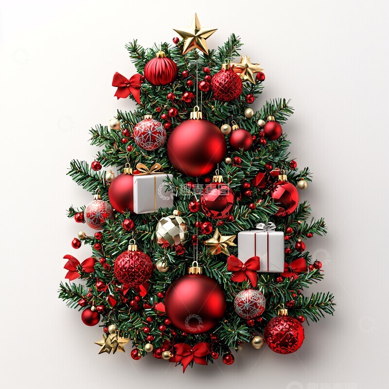 科技圣诞装饰贴1