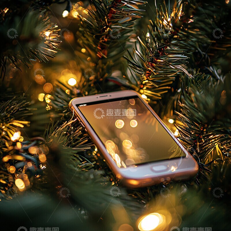 科技圣诞装饰贴2