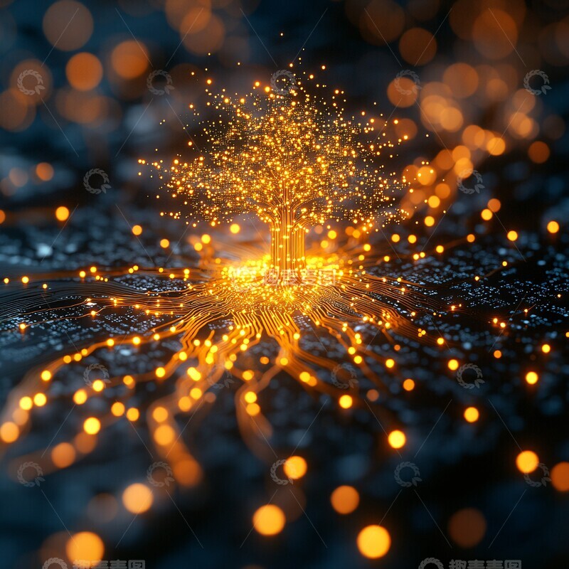 高清大图下载【趣麦麦图】比特币网络光纤艺术