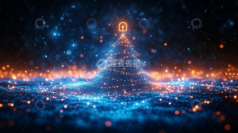 高清大图下载【趣麦麦图】网络数据圣诞树1