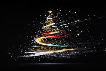 黑白圣诞树黑白圣诞装饰1