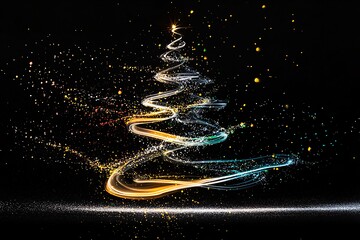 黑白圣诞树黑白圣诞装饰