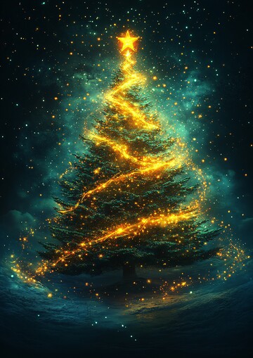 发光圣诞树发光圣诞树黄灯