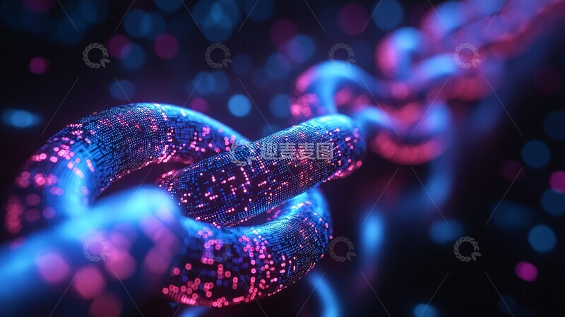 高清大图下载【趣麦麦图】区块链圣诞区块链圣诞发光1