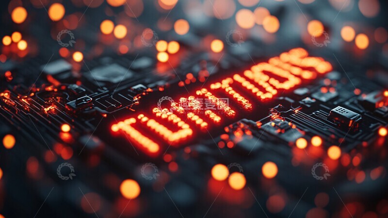 高清大图下载【趣麦麦图】科技圣诞树科技圣诞节日1