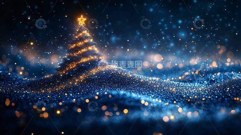高清大图下载【趣麦麦图】银河树形圣诞