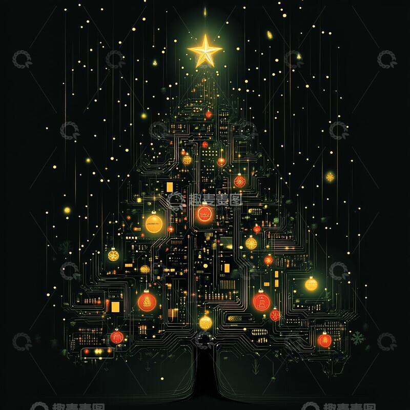 高清大图下载【趣麦麦图】电子圣诞卡片设计3