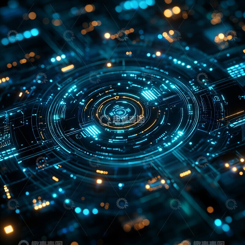 高清大图下载【趣麦麦图】网络安全元旦背景2