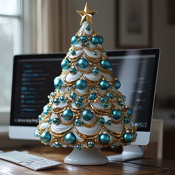 圣诞树与圣诞球