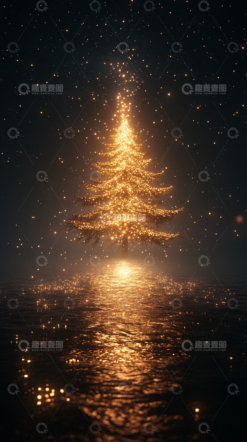 高清大图下载【趣麦麦图】星光圣诞树星光圣诞树形状2