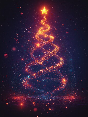 生物细胞圣诞树