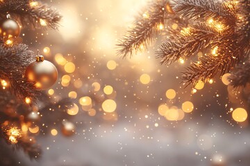 金色光点悬浮背景